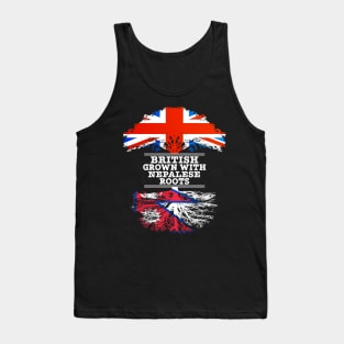 British Grown With Nepalese Roots - Gift for Nepalese With Roots From Nepal Tank Top